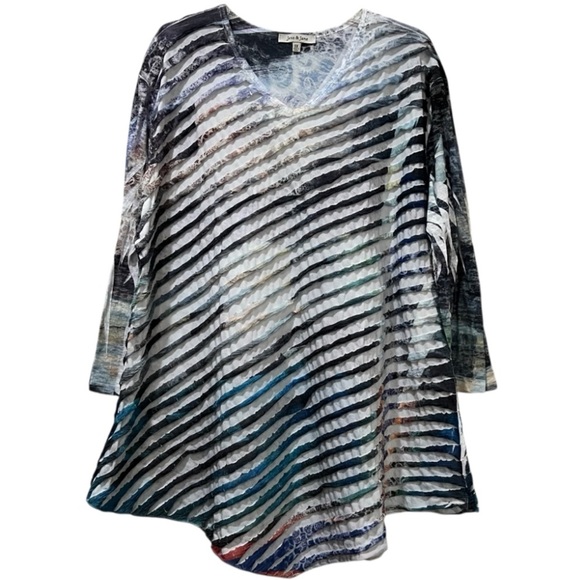 Jess & Jane 3X floral Blouse P3 - Picture 1 of 4